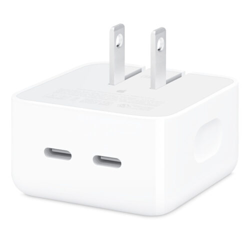 Adaptador de corriente compacto de 35 W con dos puertos USB-C